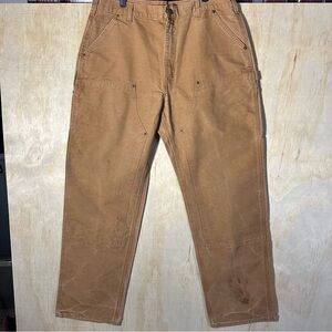Vintage Carhartt B136 Double Knee Pants BRN Men’s Size 38x34 USA Dungaree Fit